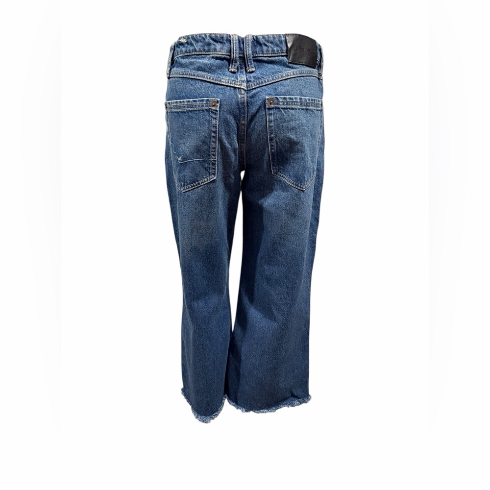 Free People We The Free Wide Leg Loose Fit Raw Hem Jeans - Picture 5 of 13
